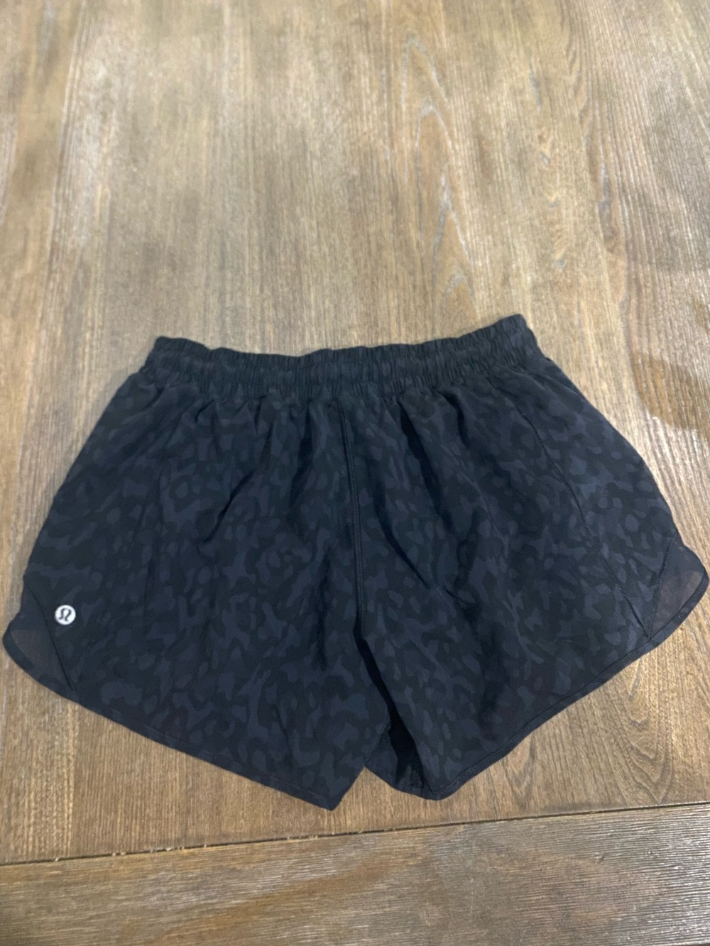 lululemon athletica Women's Cheetah Black Athletic Shorts